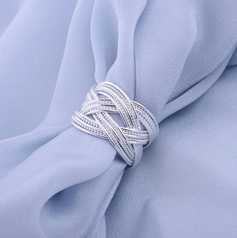 Оптовая продажа посеребренное кольцо серебряные модные ювелирные изделия