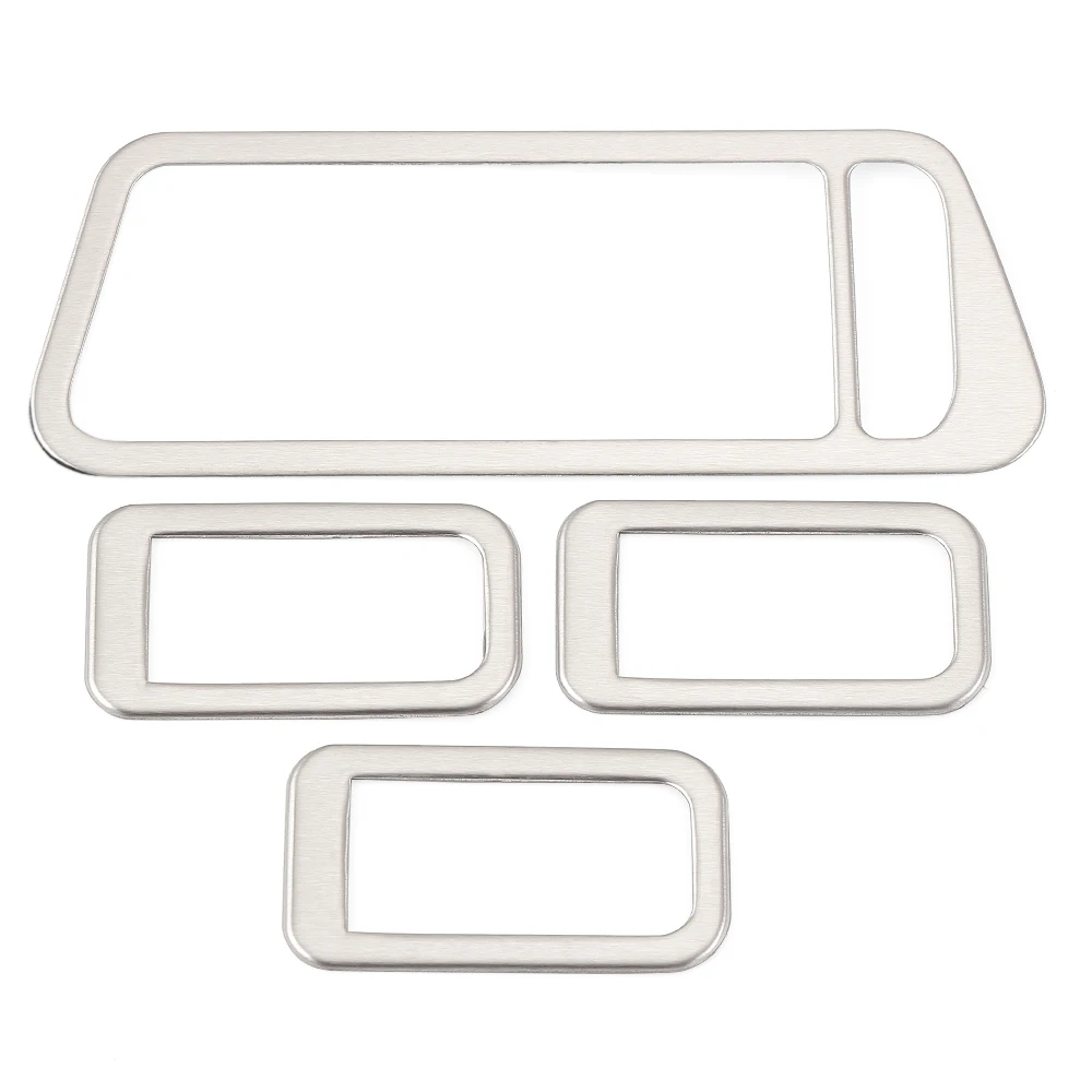4 шт./компл. декоративная накладка на подлокотник автомобиля из нержавеющей стали