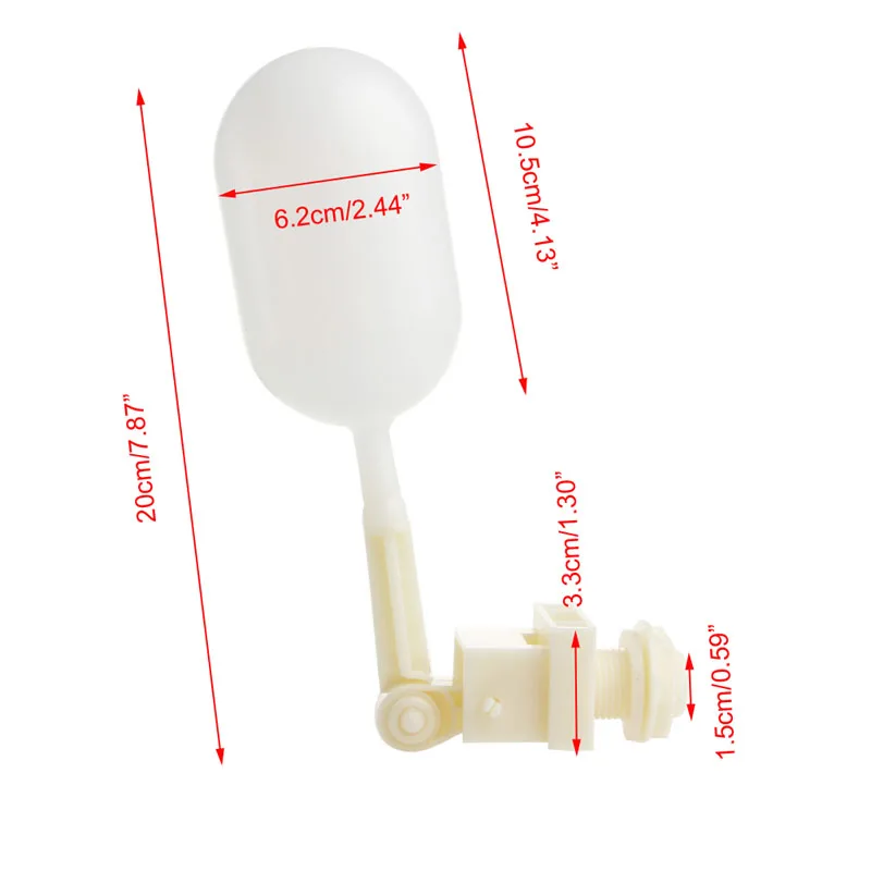 

Plastic Float Ball Valve Cut 1/2 "Automatic Filling Fish Tank Aquarium Water