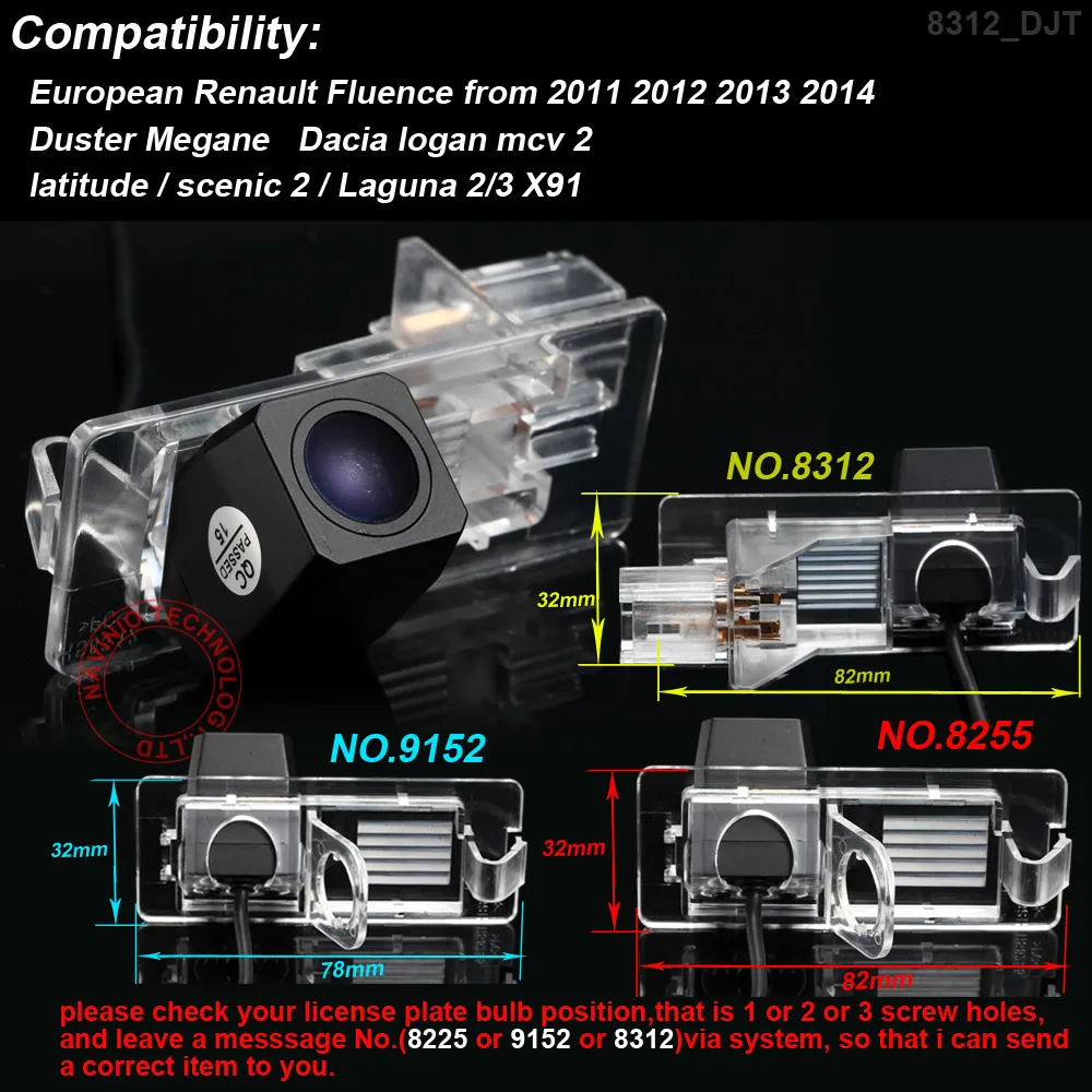 ТВ-линия для Renault Fluence Duster Megane Dacia Latitude scenic 2 loguna задняя камера заднего вида HD 1280*720