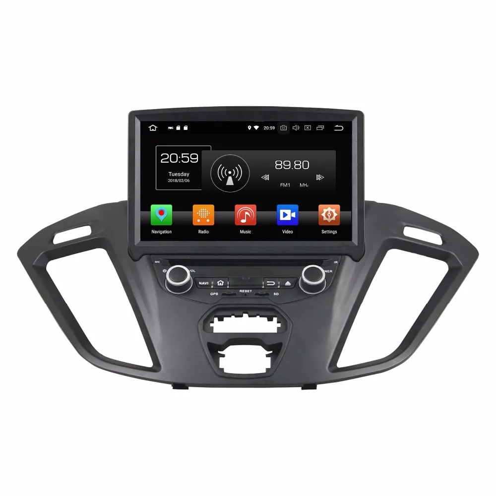 Octa Core 8" Android 9.0 Car DVD GPS for ford Transit Custom 4GB RAM Radio WIFI 64GB navigation stereo audio auto headunits |
