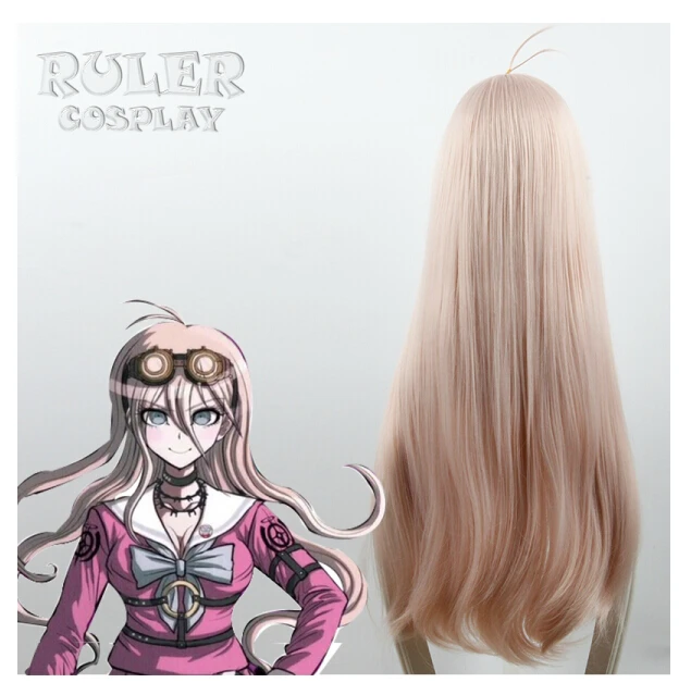 Высокое качество супер DanganRonpa Косплэй парик Miu ирума костюм Play взрослая женщина