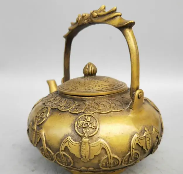 

Collection archaize brass bat teapot craft statue