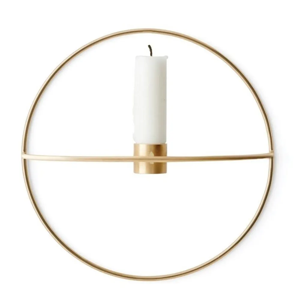 29CM gold 19 см 29 см круглый металлический подсвечник настенный подвесной подсвечник большая Подсвечник чайный светильник аксессуары для дома - Цвет: 29CM gold