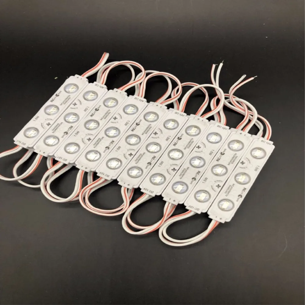 

20pcs/lot 12V 3LEDs 5730 Injection molding Waterproof LED Module high lumen super bright for Advertisement Design