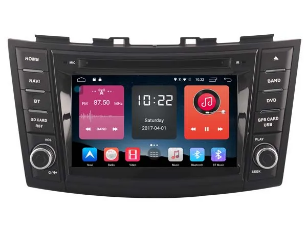 Android 6.0 автомобиль DVD для Suzuki Swift 2011-2015 Автомобильный GPS аудио плеер стерео Штатная