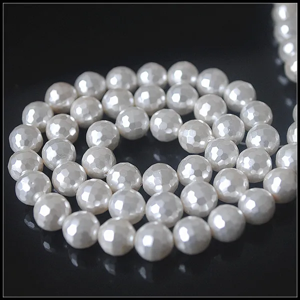 Нитки из ракушек фасетированные, мать-жемчужные аксессуары, размер 8мм 10мм, высокое качество ювелирных изделий.