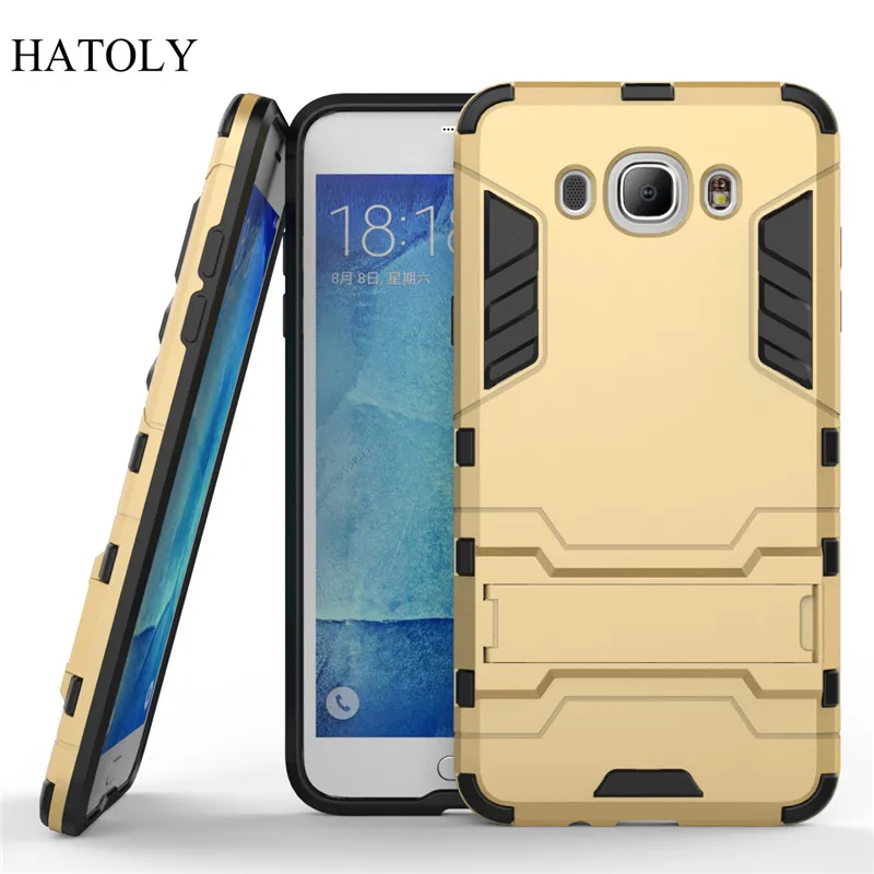HATOLY For Armor Case Samsung Galaxy J7 2016 Shockproof Robot Hybrid Silicone Rubber Hard J710&lt |