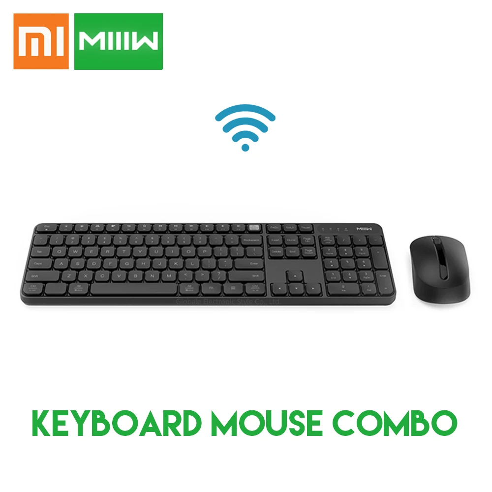 Xiaomi MIIIW 2,4 ГГц Беспроводная Офисная Клавиатура Мышь Набор 104 клавиш Windows Mac совместимый водонепроницаемый портативный USB клавиатура