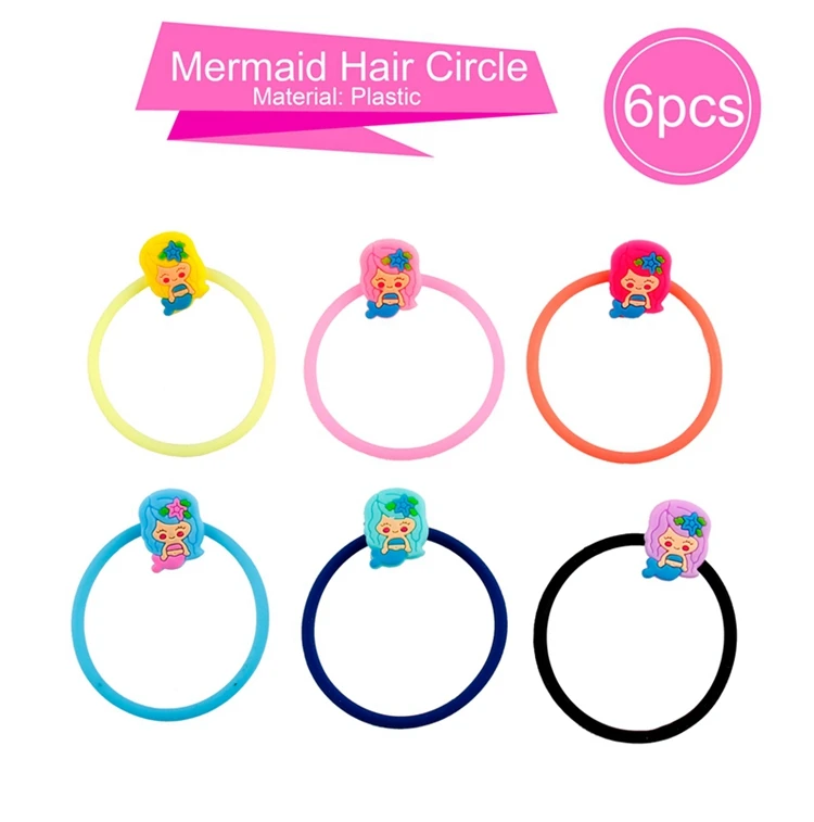 Mermaid Wristband 6p Huiran вечерние принадлежности русалочка тема Русалочки декоративный шар Русалочка День Рождения Декор сувениры 1 день рождения под морем - Цвет: Mermaid Wristband 6p