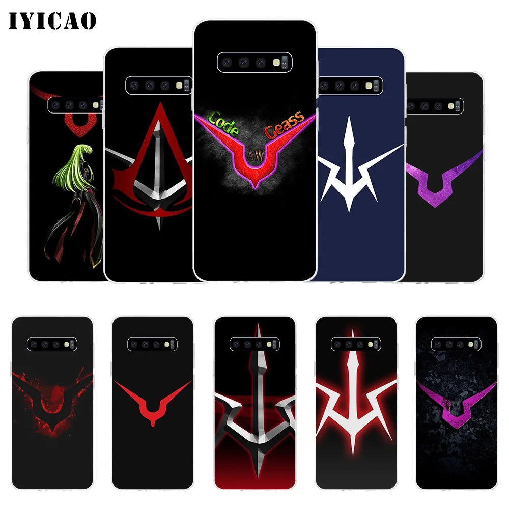 IYICAO код Geass логотип мягкий силиконовый чехол для телефона Samsung Galaxy S10e S10 S9 S8 Plus S7 Edge