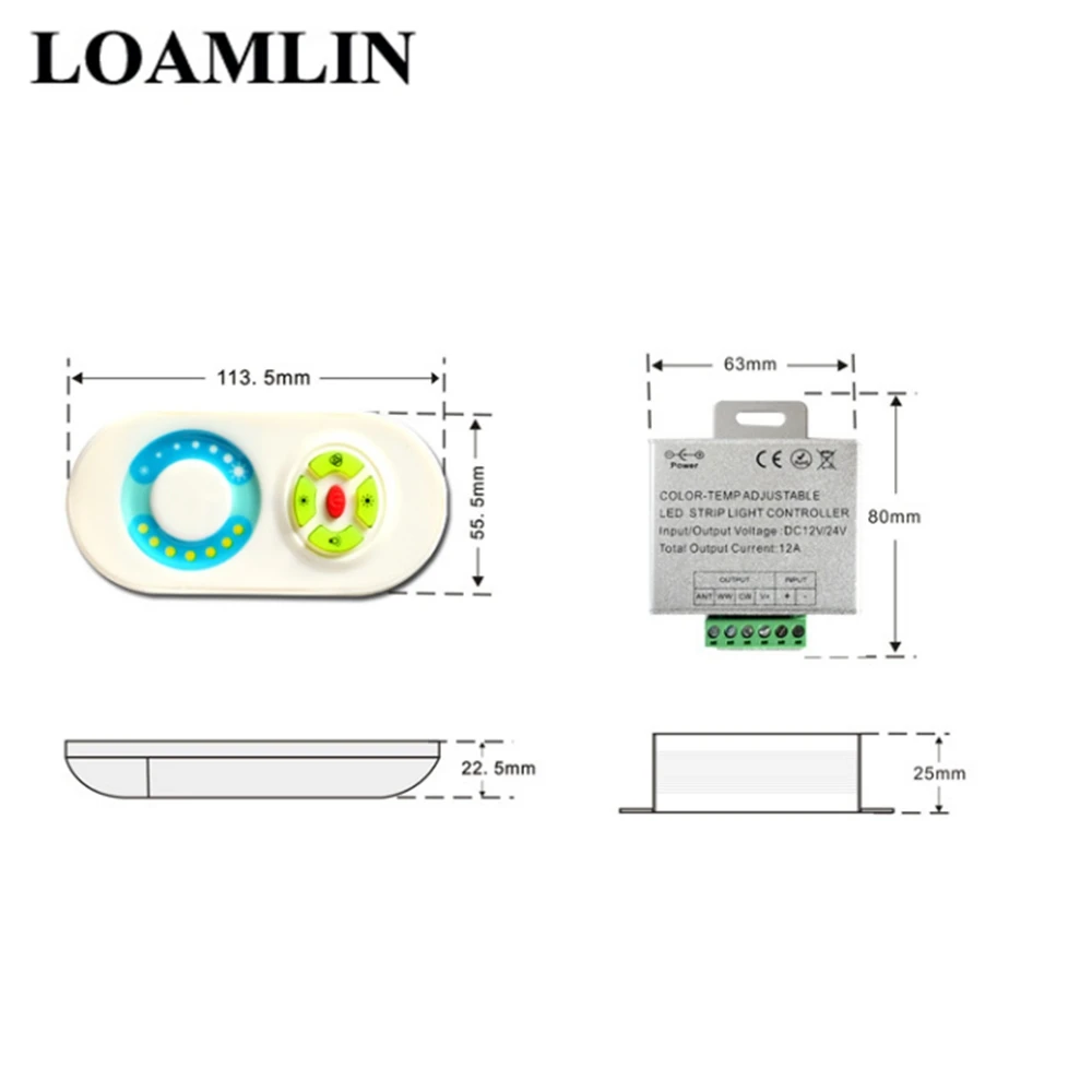 Светодиодный контроллер с полусенсорным регулятором цветовая температура