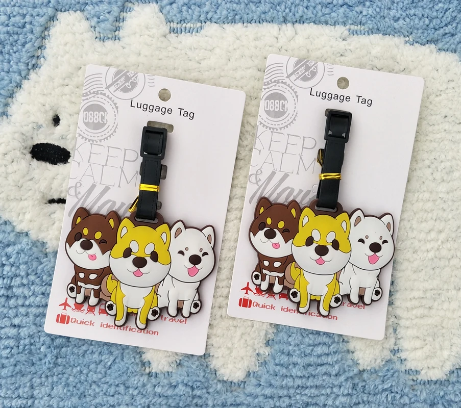 

IVYYE HUSKY Dog Anime Travel Accessories Luggage Tag Suitcase ID Address Portable Tags Holder Baggage Label New