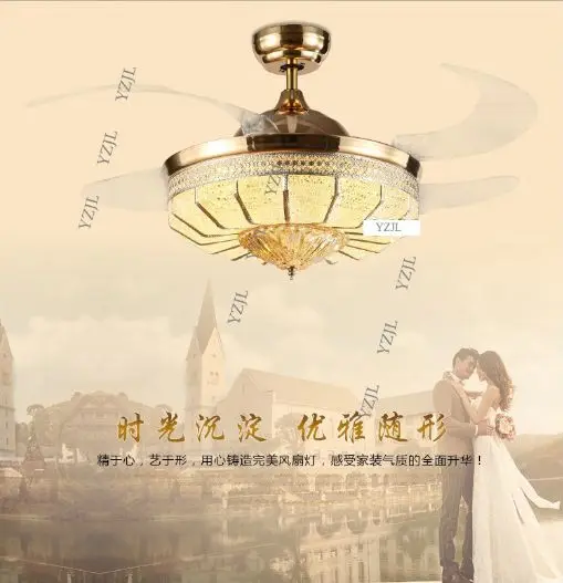 Кристалл стелс вентилятор свет люстры огни американских и европейских