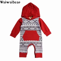 waiwaibear baby rompers baby kids long sleeved hooded jumpsuits baby cotton rompers baby spring autumn romper clothes ty10