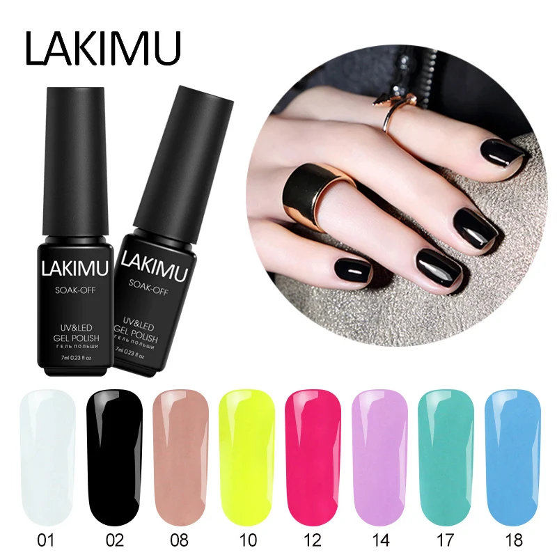 Lakimu Lucky 24 цвета УФ гель лак для ногтей светодиодный Полупостоянный Стандартный
