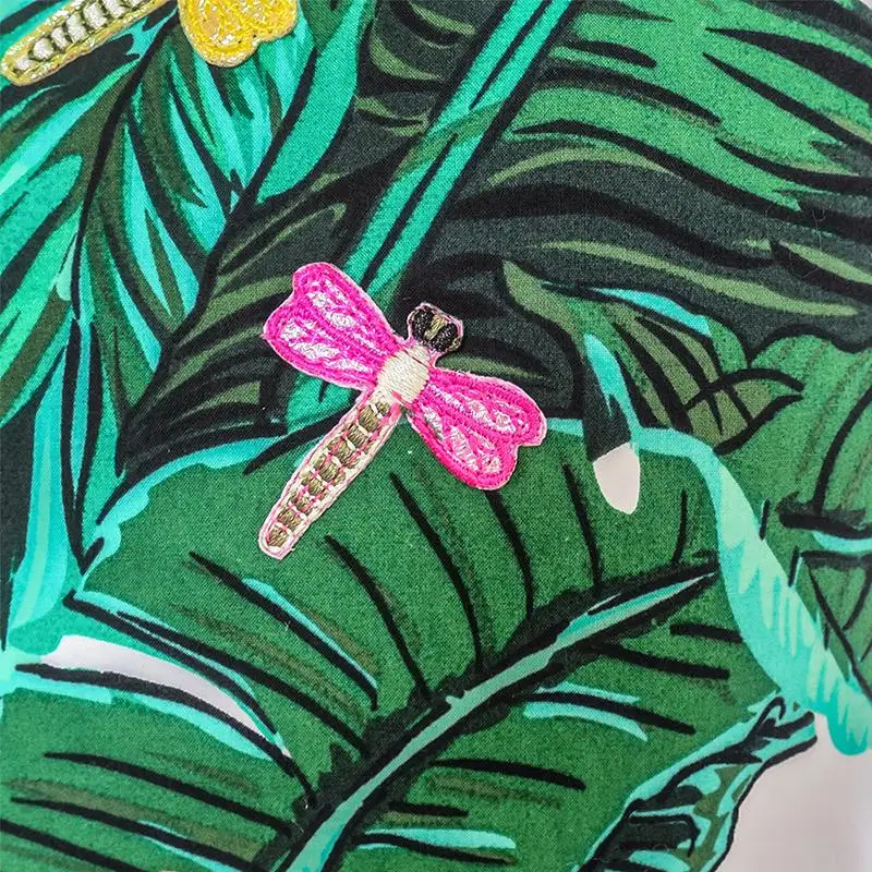 Sunny Fashion платья для девочек новогодние костюмы Цветок Девушка Платье Зеленый лист