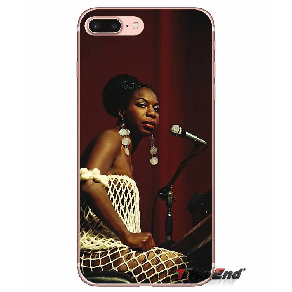 Мягкий чехол для Sony Xperia Z Z1 Z2 Z3 Z5 compact M2 M4 M5 E3 T3 XA Aqua LG G4 G5 G3 G2 Mini Nina Simone Jazz Music Singer |