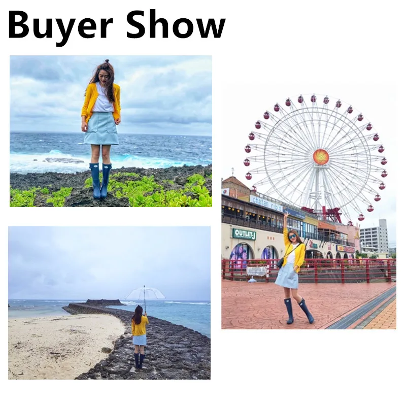 Hellozebra/женские матовые резиновые сапоги зеленого оливкового и красного цветов