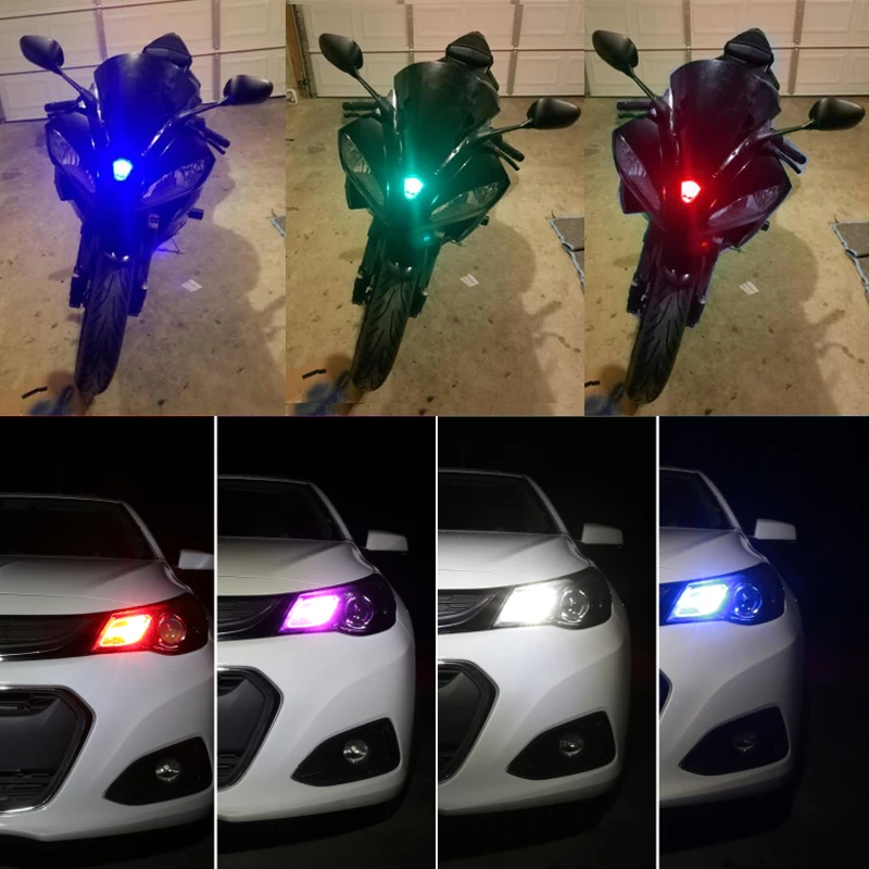 OKEEN 2 шт. светодиодный T10 пульт дистанционного управления W5W 501 RGB изменяющий цвет