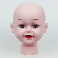 42 cm unbreakable realistic plastic child mannequin dummy head for hat displaykid manikin heads