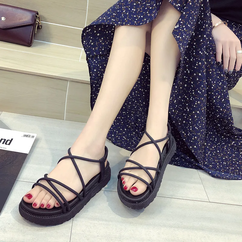 2019 г. Новые Летние повседневные и удобные женские сандалии с открытым носком