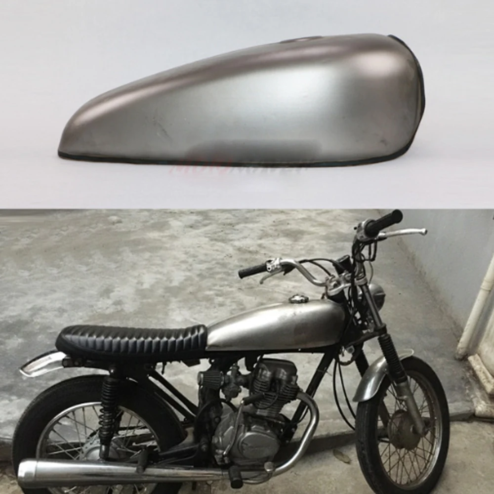 Винтажный бензиновый бак для мотоцикла Cafe Racer 9 л 2 4 галлонов 125 ретро бензиновые