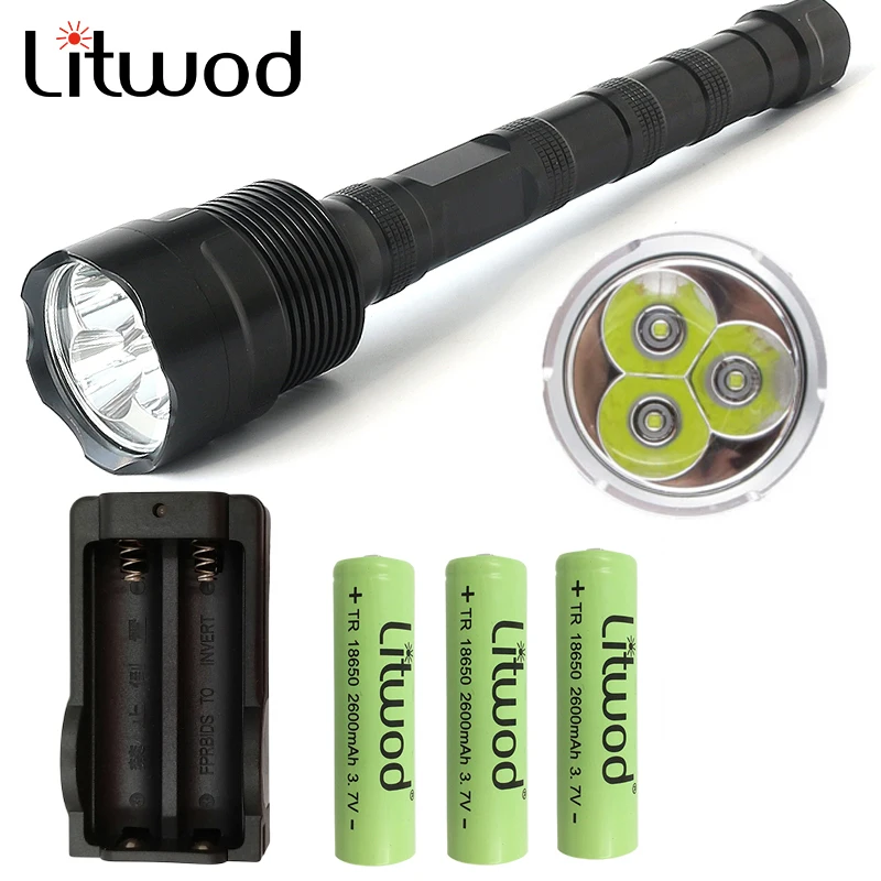 Супер яркий светодиодный фонарик Litwod Z20 CREE XLamp XHP70 VS 3 фонарика XM L T6 самый
