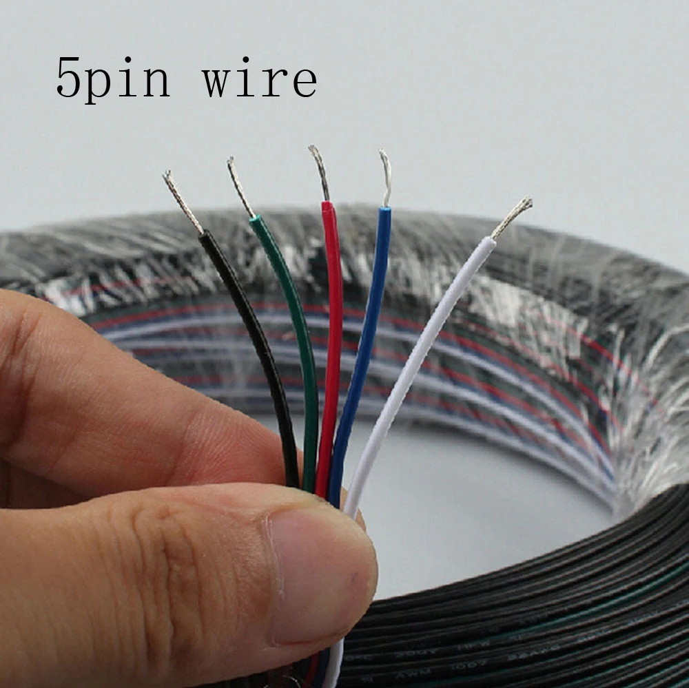 Кабель удлинитель 2 контактный 4 5 6 для светодиодных лент rgb rgbw|Соединители| |