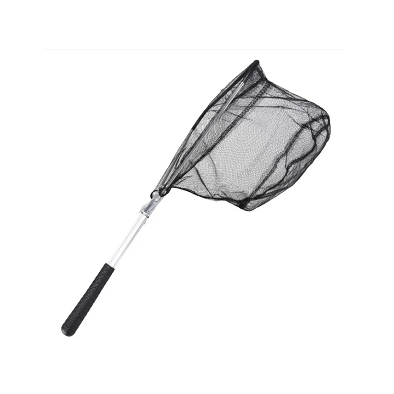 Fishing Net Triangle mini Aluminum Alloy Light Dip Telescoping Foldable Landing net Pole Casting Network Trap Fish Tackle | Спорт и