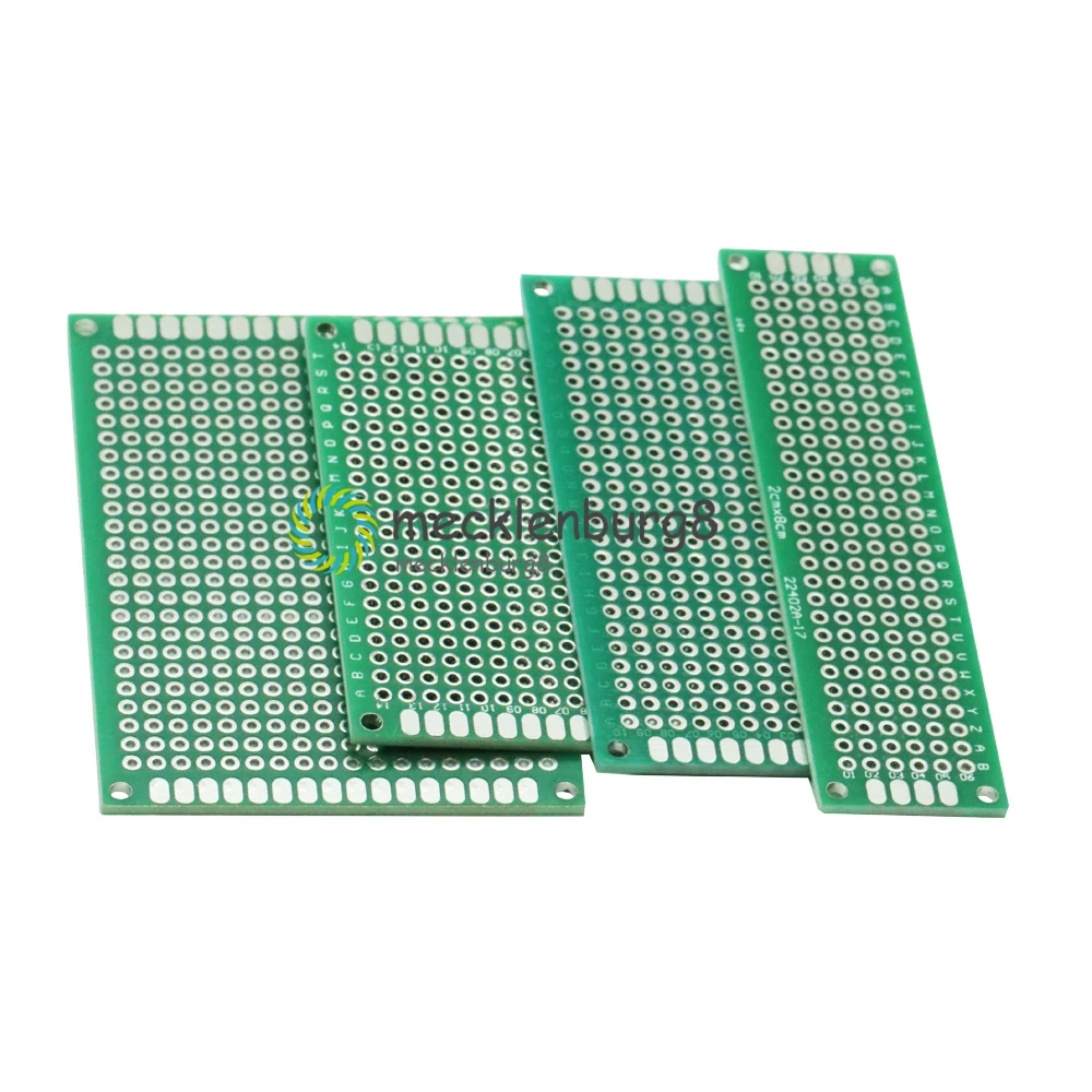 4 шт Двухсторонний Прототип PCB Луженая макетная плата 5x7 4x6 3x7 2x8 см каждый 1