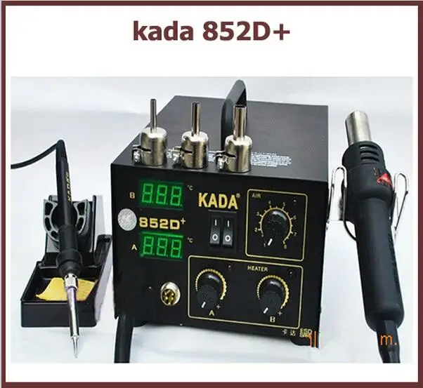 EMS дешевые 220В/110В KADA 852D + KADA852D паяльная сварочная станция SMT для деталей