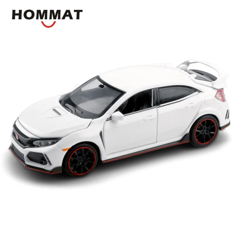White Hommate моделирование 1/32 масштаб Honda Civic Тип R модель машины из сплава 1:32 литье под давлением Автомобили Модель Автомобильные Игрушки транспортные средства игрушки для детей Подарки - Цвет: White