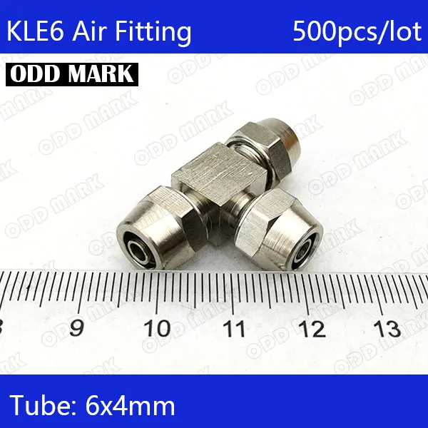 

Free shipping 500PCS/LOT Pneumatic Fittings 6mm to6mm to 6mm Hose Pipe Quick Joint Coupling Connectors Nickel Plated Brass KLE6