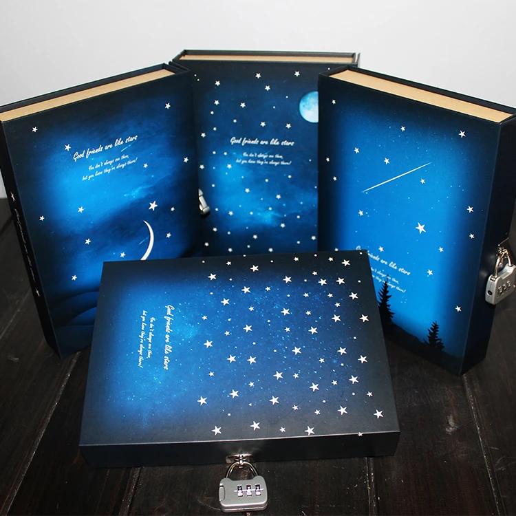 Пароль модный винтажный дневник с замком в коробке школьный блокнот lockbutton