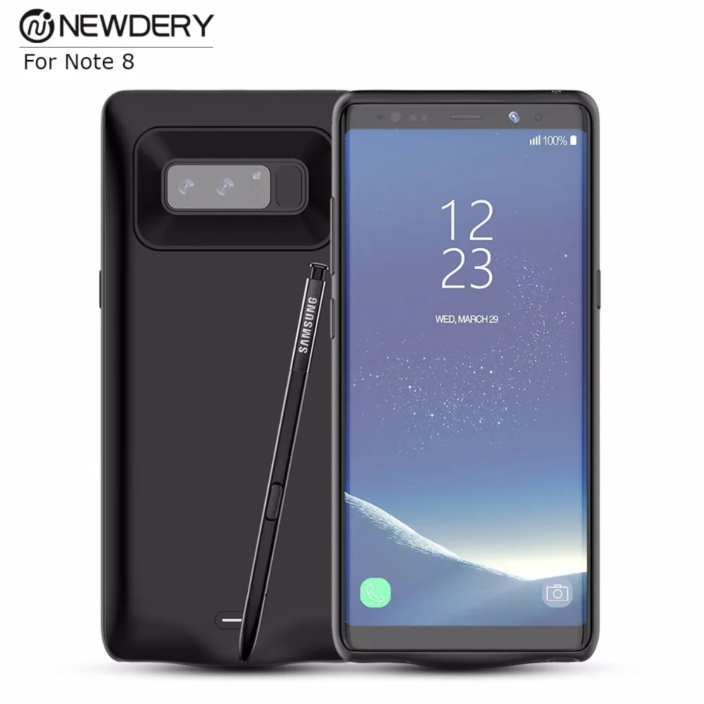 NEWDERY Внешняя резервная батарея зарядное устройство чехол для Samsung Note 8 5500 мАч ультра тонкий мощность Чехол для Note 8 красочные высокой емкости