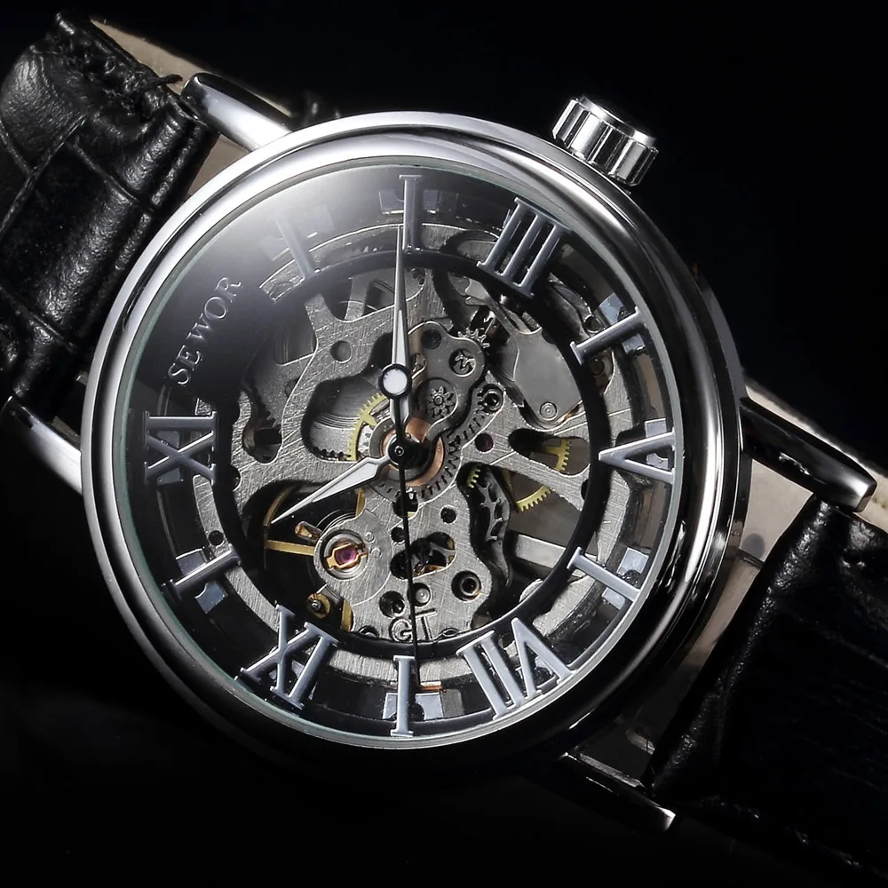 Часы наручные sewor Мужские механические брендовые дизайнерские модные роскошные