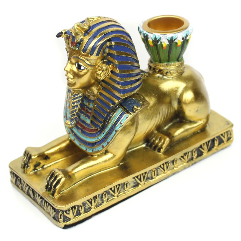 Египетские подсвечники Статуэтки из смолы Anubis Сфинкс декоративный подсвечник