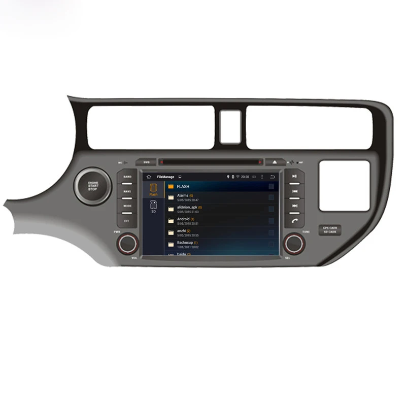 Восьмиядерный IPS экран Android 10 автомобильный DVD GPS Радио Навигация для Kia 2012-2014 Rio все