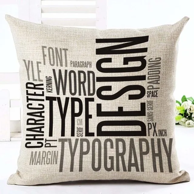 24 С надписью «Love» для дома подушки Чехлы хлопковый льняной черный, белый цвет наволочка диван-кровать Nordic Декоративная Подушка Чехол almofadas размером 45*45 см - Цвет: 24