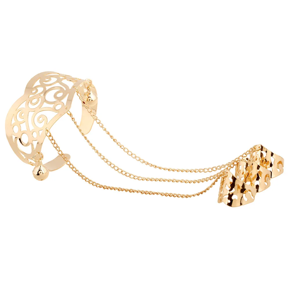 2017 модный очаровательный панк позолоченный посеребренный браслет на запястье