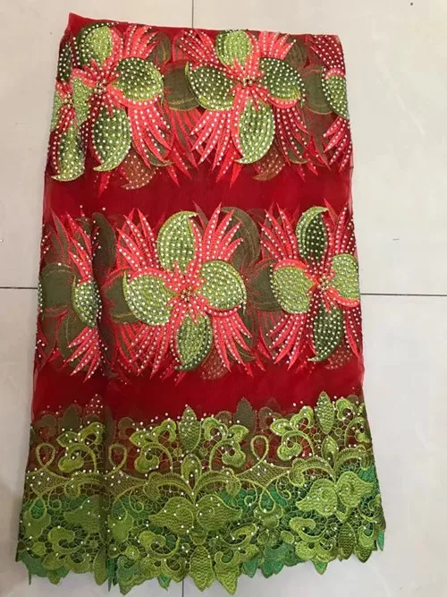 TS2985 new and high quality of African women Swiss voile gauze mesh lace dress Nigeria's 3 d network applique fabric | Дом и сад