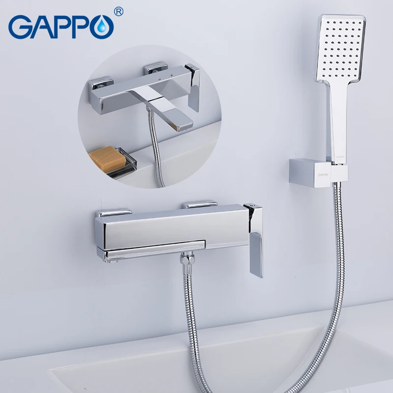 GAPPO душ системы латунь водопроводной воды хром ванной для ванны смеситель ванна