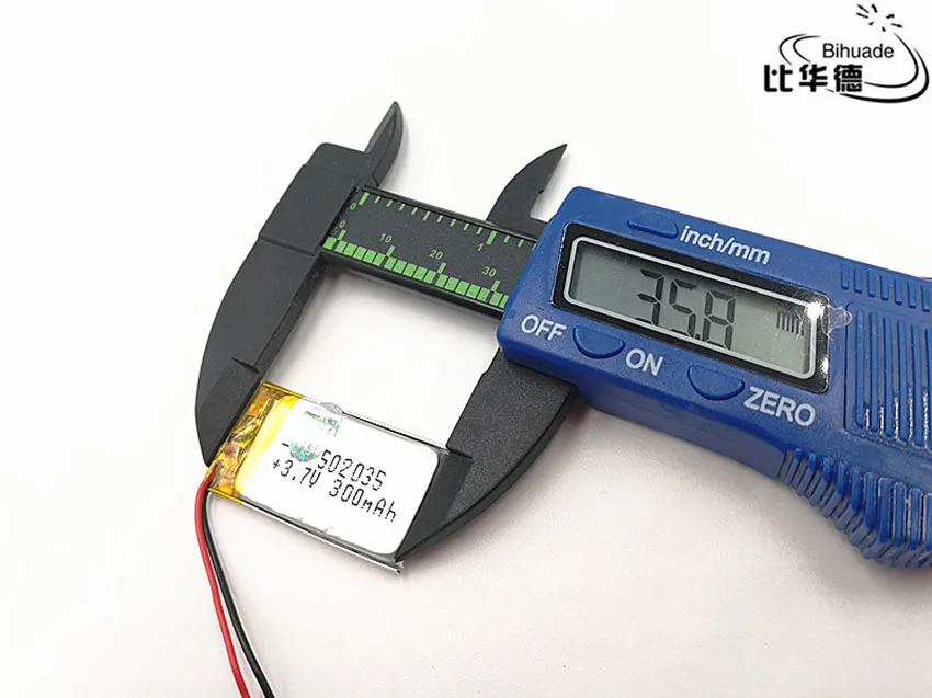 1 шт./лот 3 7 V 300mAH 502035 полимерный литий ионный/литий ионный аккумулятор для DVR GPS mp3