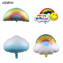 HDBFH новые формы облака радужной формы алюминиевые воздушные шары Праздничная Вечеринка свадебные украшения Воздушные шары