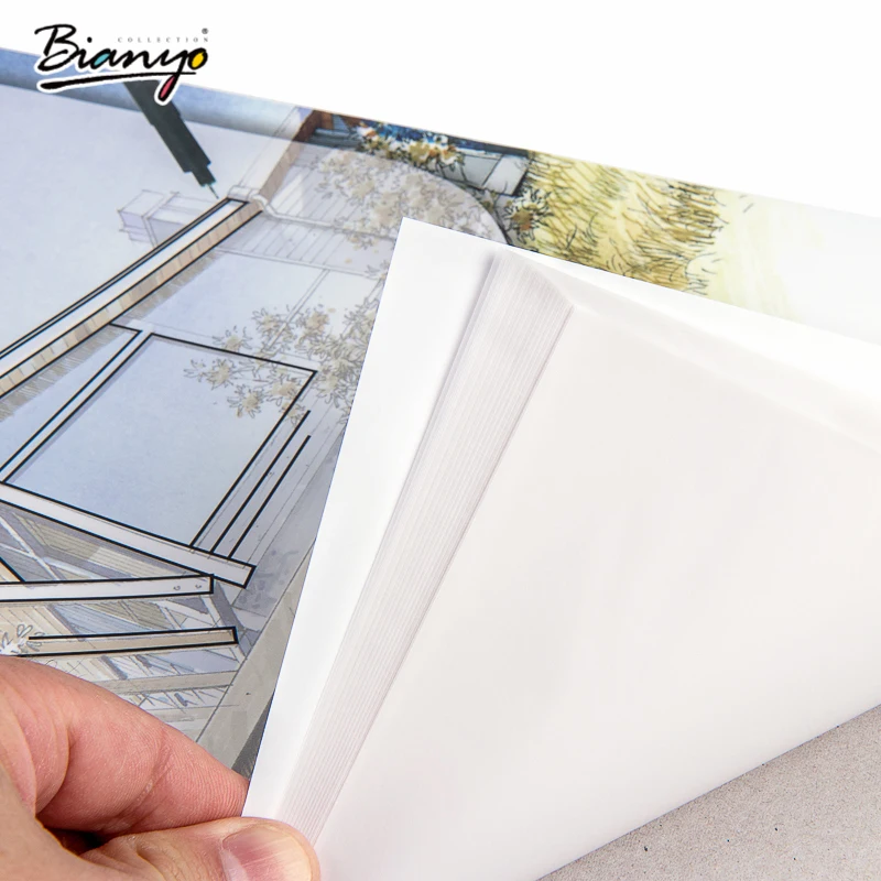 Bianyo отслеживание Бумага Pad Sketchbook A3/A4 живопись Записные книжки бюро путешествий