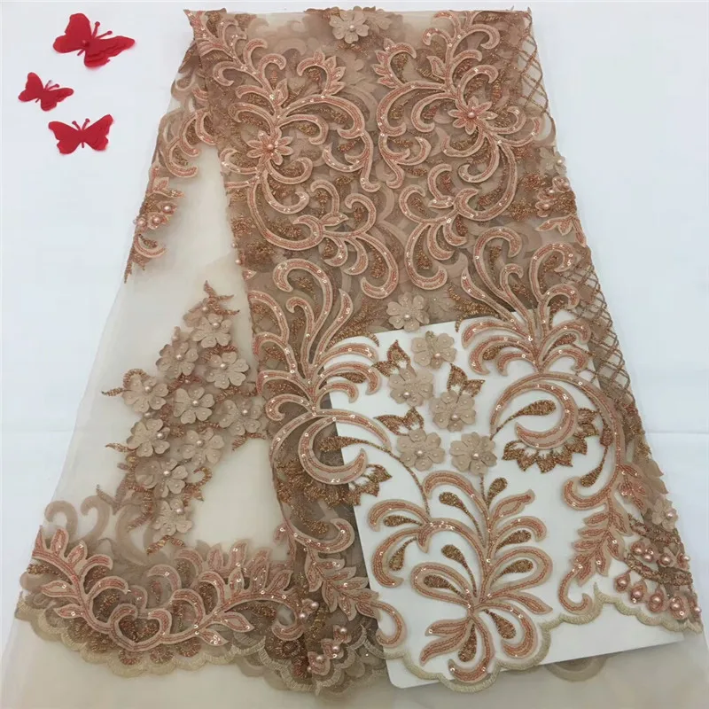 Cassiel Высокое качество тюль кружева розовый цвет африканская кружевная ткань с