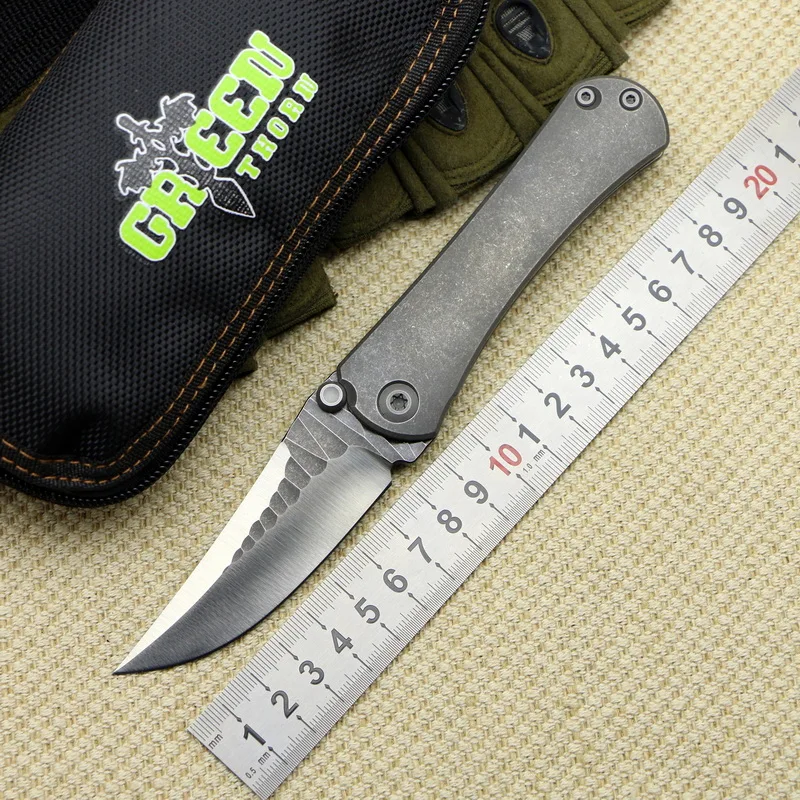 Складной нож Green thorn SBKF лезвие M390 титановый ручной для мытья камня | Ножи -32955501033