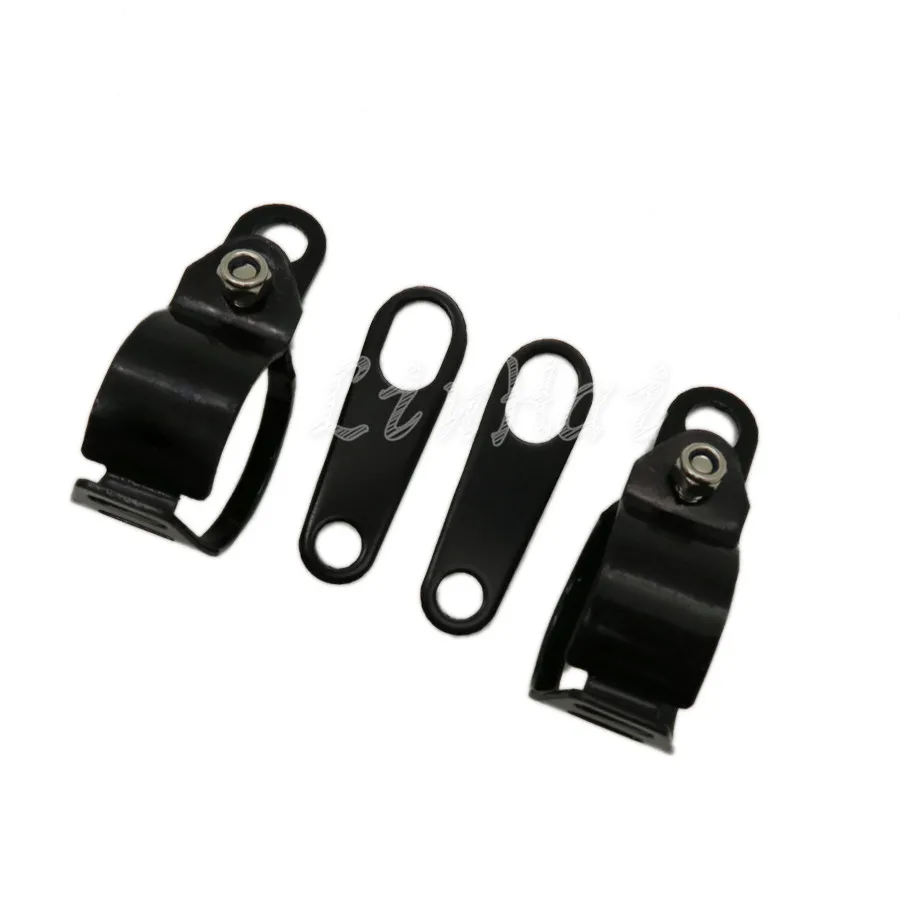 Мотоциклетные черные передние и задние поворотные сигналы держатель вилки