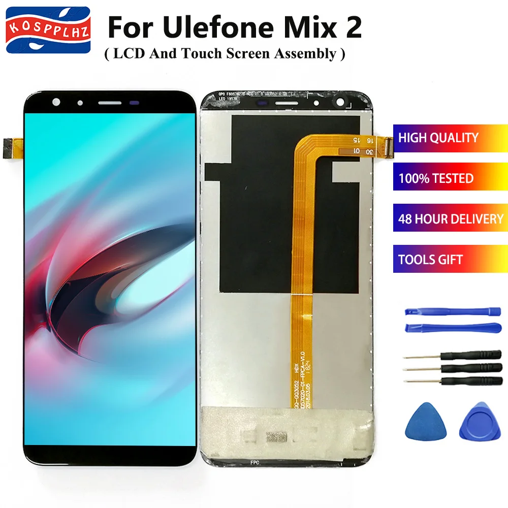 KOSPPLHZ 100% протестирован для Ulefone Mix 2 LCD дисплей кодирующий преобразователь